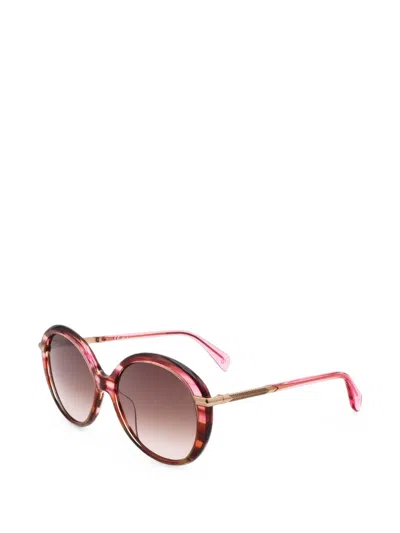 Rag & Bone Eyewear Round-frame Sunglasses In 핑크