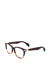 Rag & Bone Eyewear 톨토이즈셸 이펙트 캣아이 안경 In 브라운