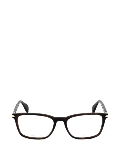 Rag & Bone Eyewear Tortoiseshell-effect Rectangle-frame Glasses In Brown