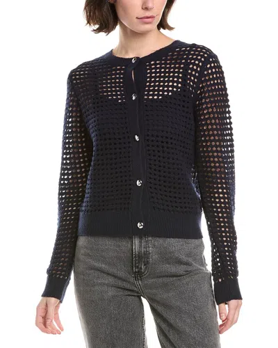 RAG & BONE EZRA SILK & LINEN-BLEND CARDIGAN