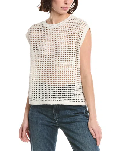 Rag & Bone Ezra Silk & Linen-blend Vest In White