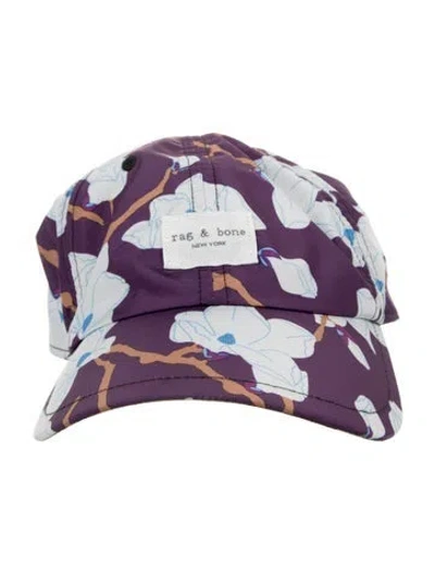 Pre-owned Rag & Bone Fabric Baseball Cap In Purple