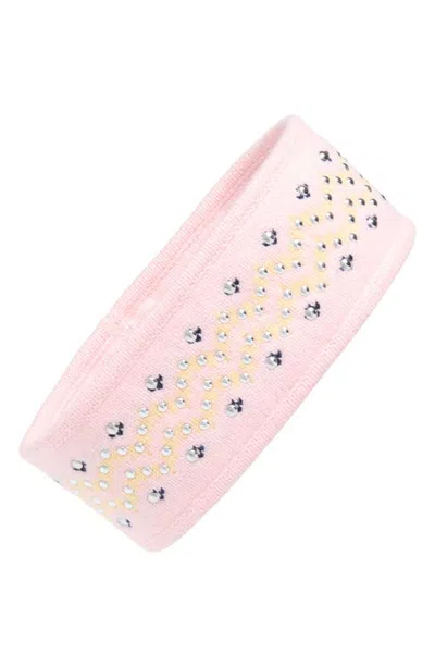 Rag & Bone Fallon Stud Fair Isle Headband In Pink Multi