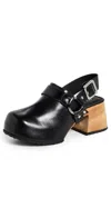 Rag & Bone Farrah Harness Clogs Black In Black