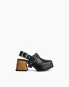 Rag & Bone Farrah Leather Harness Clogs In Black