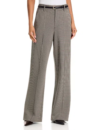 Rag & Bone Farrah Ponte Jacquard Pants In Gray