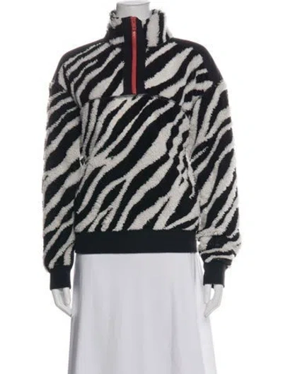 Pre-owned Rag & Bone Faux Fur Animal Print Jacket In Black