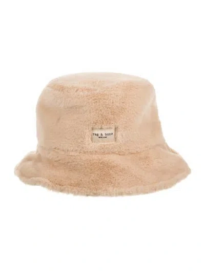 Pre-owned Rag & Bone Faux Fur Bucket Hat In Neutrals