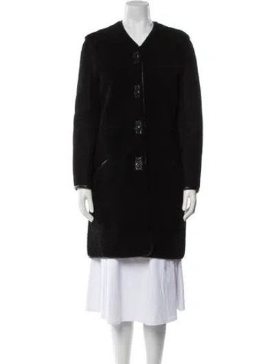 Pre-owned Rag & Bone Faux Fur Coat In Black