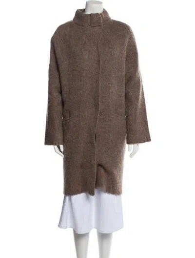 Pre-owned Rag & Bone Faux Fur Coat In Brown