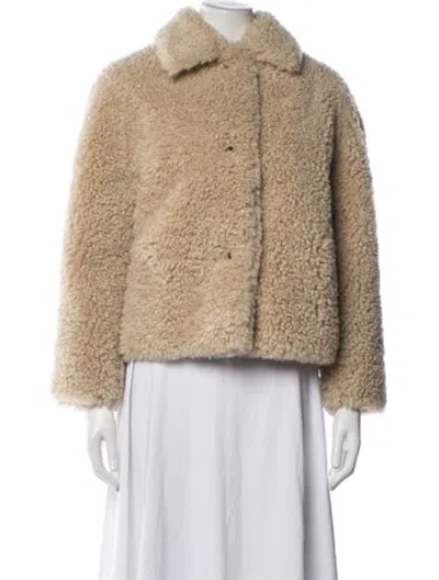 Pre-owned Rag & Bone Faux Fur Faux Fur Jacket In Neutrals
