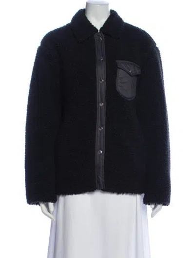 Pre-owned Rag & Bone Faux Fur Jacket In Black