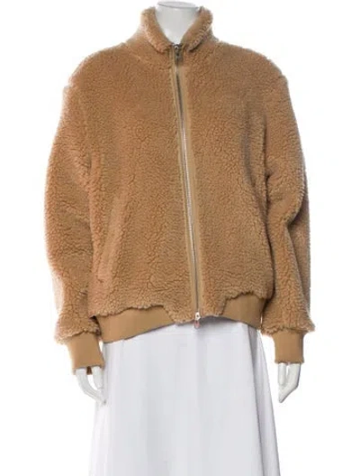 Pre-owned Rag & Bone Faux Fur Jacket In Brown