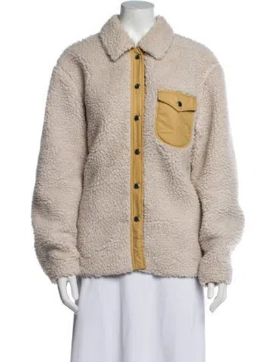 Pre-owned Rag & Bone Faux Fur Jacket In Neutral