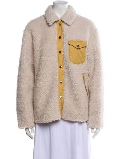 Pre-owned Rag & Bone Faux Fur Jacket In Neutral