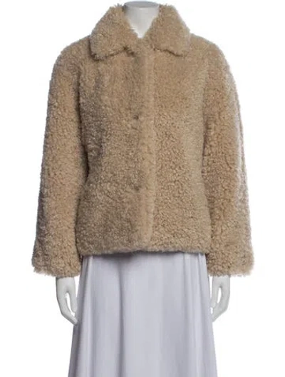 Pre-owned Rag & Bone Faux Fur Jacket In Neutral