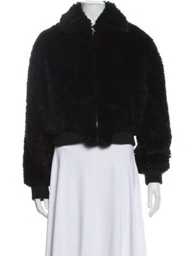 Pre-owned Rag & Bone Faux Fur Jacket W/ Tags In Black
