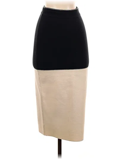Pre-owned Rag & Bone Faux Leather Skirt In White