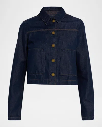 Rag & Bone Featherweight Adrianna Denim Jacket In Blue