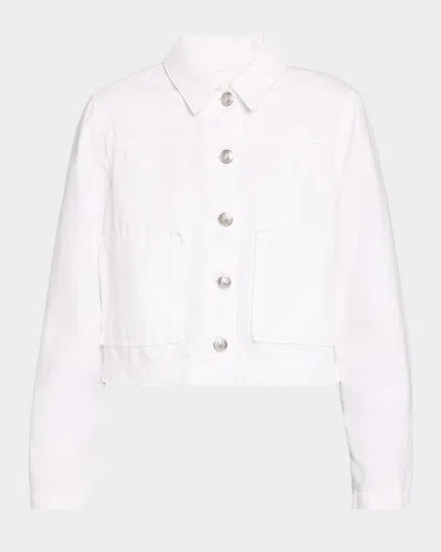 Rag & Bone Featherweight Adrianna Denim Jacket In White