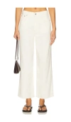 Rag & Bone Featherweight Andi High Rise Wide Leg Jeans Ecru In White
