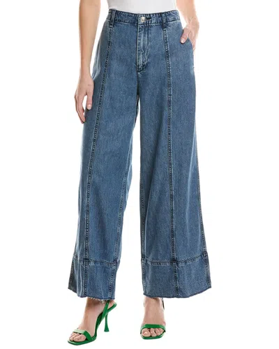 Rag & Bone Featherweight Arianna Cropped Palazzo Beekman Jean In Blue