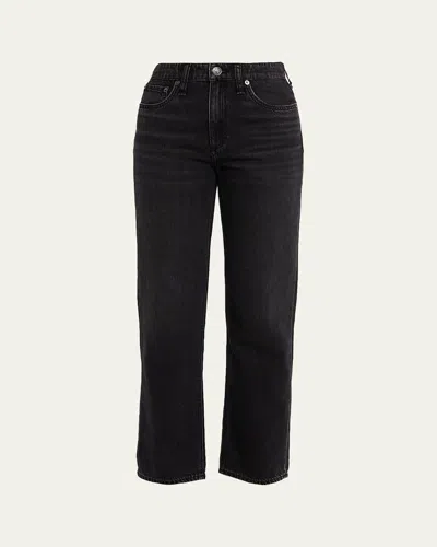 Rag & Bone Featherweight Baggy Dre Boyfriend Jeans In Jet Black