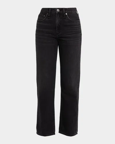 Rag & Bone Featherweight Baggy Dre Low-rise Boyfriend Jeans In Black