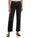 Rag & Bone Featherweight Baggy Dre Low Rise Boyfriend Jeans In Jet Black In Black