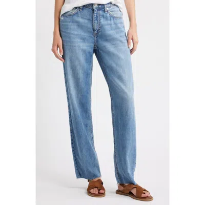 Rag & Bone Featherweight Dre Low Rise Baggy Boyfriend Jeans In Blue