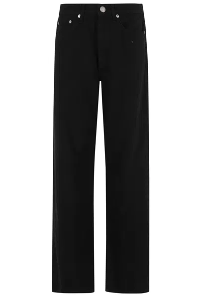 RAG & BONE FEATHERWEIGHT LOGAN BLACK FIVE-POCKET JEANS