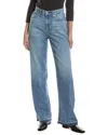 Rag & Bone Featherweight Logan Mid-rise Orian Wide Leg Jean In Blue