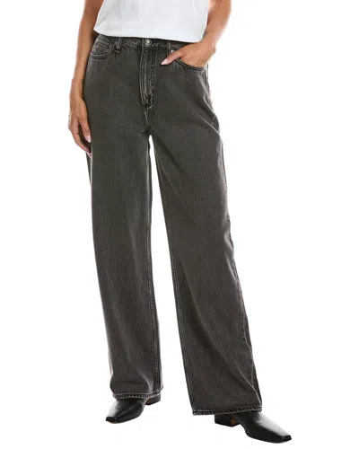 Rag & Bone Featherweight Logan Mid Rise Wide Leg Jean In Black
