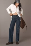 Rag & Bone Featherweight Logan Mid-rise Wide-leg Jeans In Blue