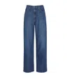 Rag & Bone Featherweight Logan Mid-rise Wide-leg Jeans In Blue
