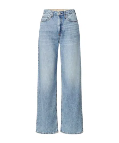 Rag & Bone Featherweight Logan Wide-leg Jean In Blue