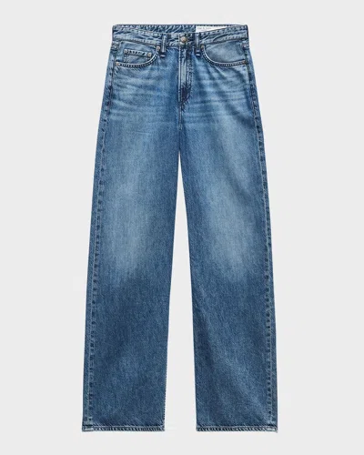 Rag & Bone Featherweight Logan Wide-leg Jeans In Blue