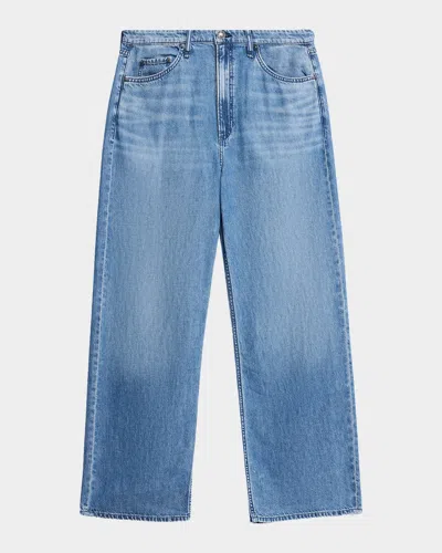 Rag & Bone Featherweight Logan Wide-leg Jeans In Blue