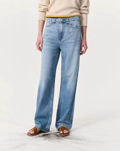 Rag & Bone Featherweight Logan Wide Leg Jeans In Audrey
