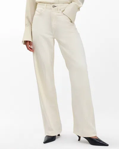 Rag & Bone Featherweight Logan Wide-leg Jeans In Ecru In Neutral