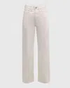 Rag & Bone Featherweight Logan Wide-leg Jeans In Neutral