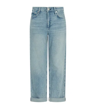 Rag & Bone Featherweight Low-rise Baggy Jeans In Blue
