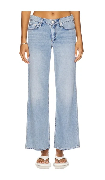 Rag & Bone Featherweight Saige Low-rise Ankle Straight Jeans In Blue