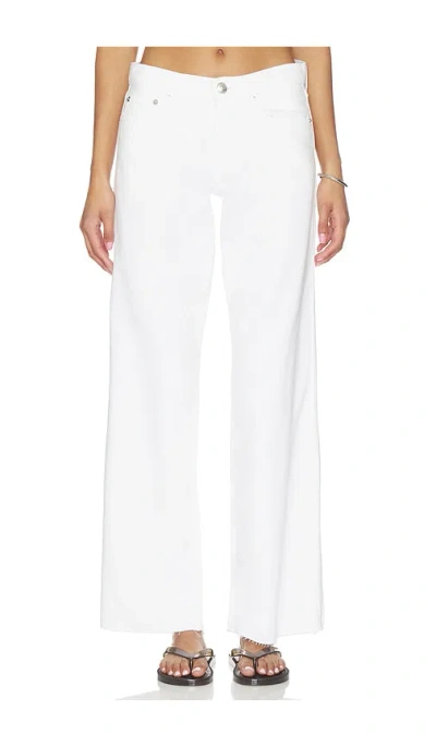 Rag & Bone Featherweight Saige Low-rise Full Straight Jeans In White