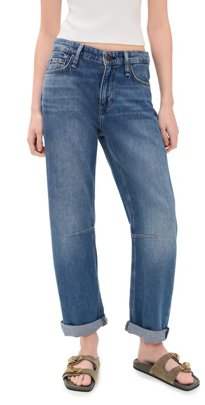 Rag & Bone Featherweight Slim Tapered Stevie Jeans Echo In Blue