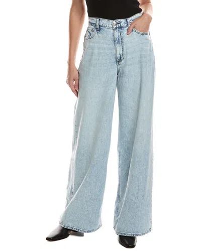 Rag & Bone Featherweight Sofie High-rise Bellport Full Length Wide Leg Jean In Blue