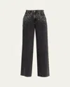 Rag & Bone Featherweight Sofie High-rise Wide Embellished Jeans