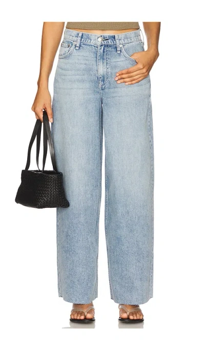 Rag & Bone Featherweight Sofie High Rise Wide Leg Jeans In Blue