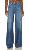Rag & Bone Logan Featherweight High Waist Wide Leg Jeans In Otto