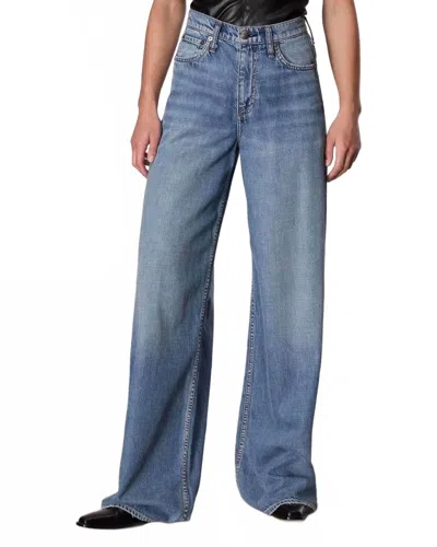 Rag & Bone Featherweight Sofie Wide Leg Jeans In Beverly In Multi